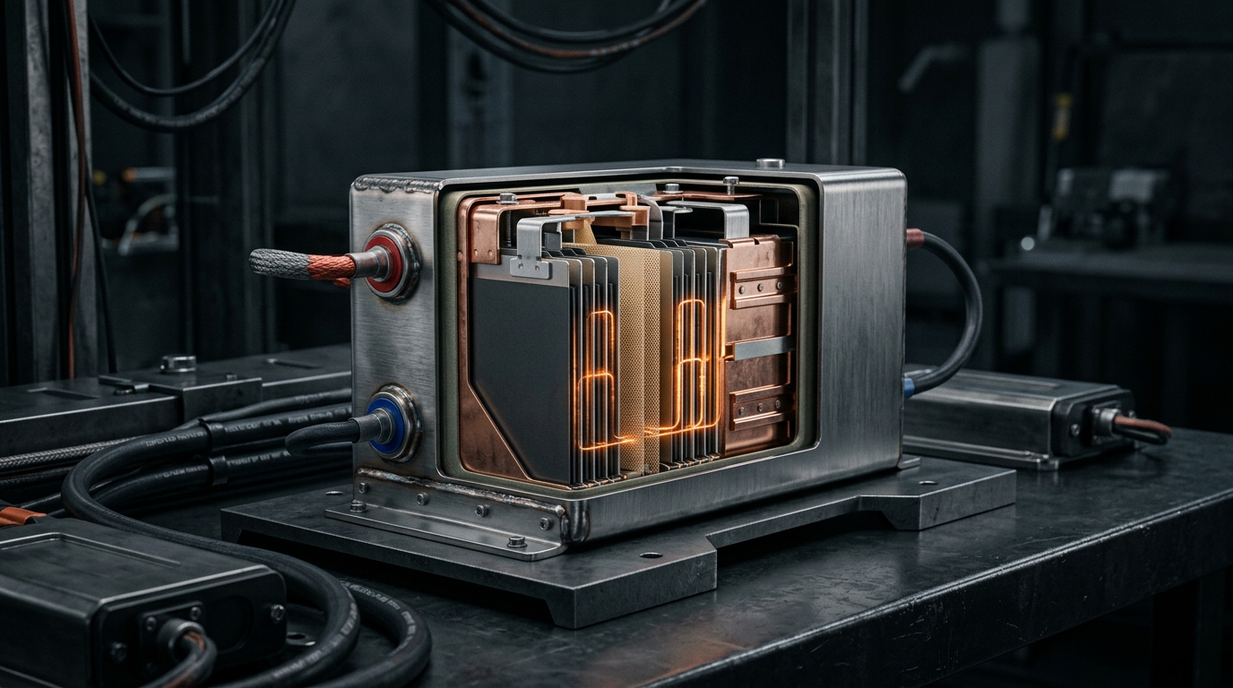 Flash Batteries Electrochemical Cell Cross-Section