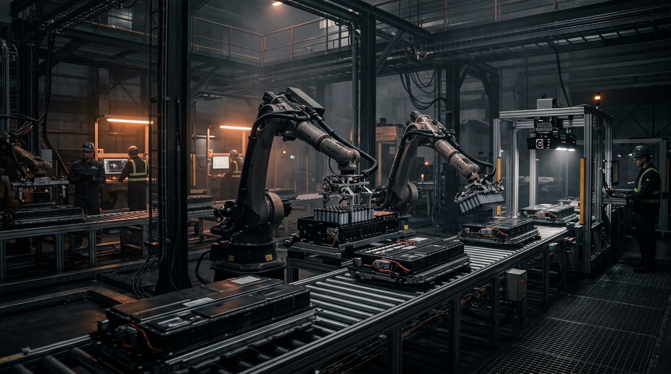 Flash Batteries Robotic Manufacturing Plant